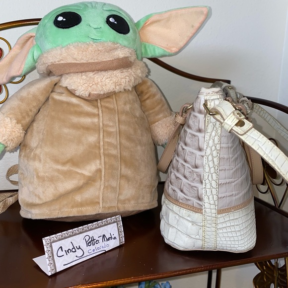 SOLD!! Brahmin Mini Asher in Pumice Tri-Color - Picture 6 of 12